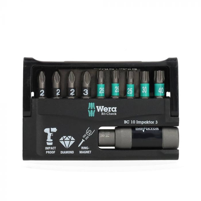 Wera Bitset Universeel Met Houder En Cassette Bit Check Impactor