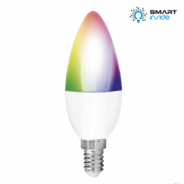 impuls deur Manie Aurora AOne Connect.Control smart LED kaarslamp - 450lm 2700-5000K 5W RGB+W  (AU-A1BTE14CW) | Elektramat