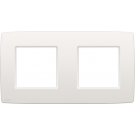 Niko tweevoudige afdekplaat 71mm centerafstand - Original White (101-76800)