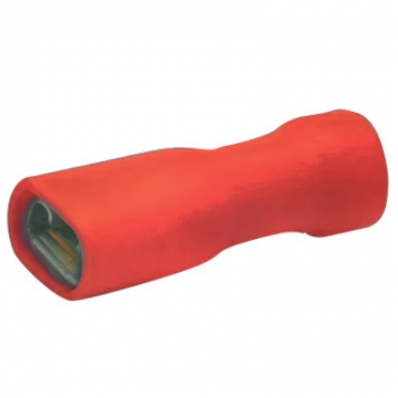 KLEMKO KLEMKO volledig geïsoleerde vlakstekerhuls 4,8x0,5 mm voor 0,5-1,5 mm², PVC rood per 100 stuks