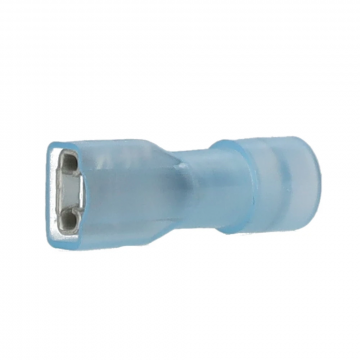 Cimco volledig geïsoleerde vlakstekerhuls blauw 4,8x0,8mm voor 1,5-2,5mm2 per 100 stuks (180249)