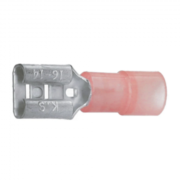 Cimco geïsoleerde vlakstekerhuls rood 2,8x0,5mm voor 0,5-1mm2 per 100 stuks (180250)