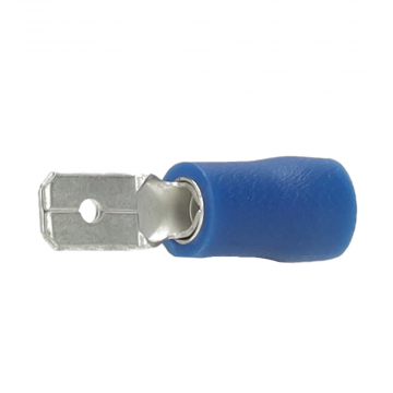 Cimco geïsoleerde vlaksteker blauw 4,8x0,8mm voor 1,5-2,5mm2 per 100 stuks (180291)