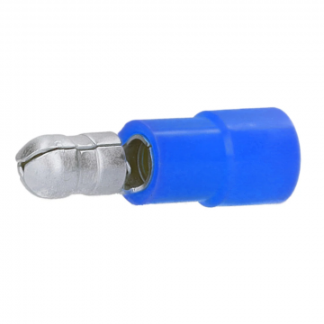 Cimco volledig geïsoleerde rondstekerhuls blauw 1,5-2,5mm2 - 5mm per 100 stuks (180302)