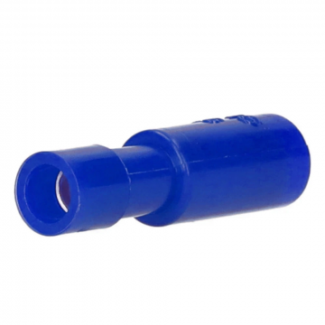 Cimco geïsoleerde rondsteker blauw 1,5-2,5mm2 - 5mm per 100 stuks (180312)