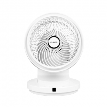 Eurom ventilator horizontaal/verticaal roterend 4 standen met timer 36cm - wit (384826)