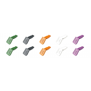 KNIPEX ColorCode Clips kleurenmix 2 voor KNIPEXtend handgreep 10-delig (006110CV02)