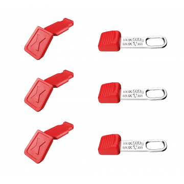 KNIPEX ColorCode Clips 3x rood en TetheredTool Clips 3x voor KNIPEXtend handgreep 6-delig (006306TCR)