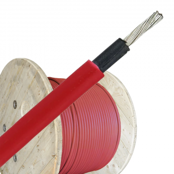 Solar kabel 4mm Cca rood - per haspel 500 meter