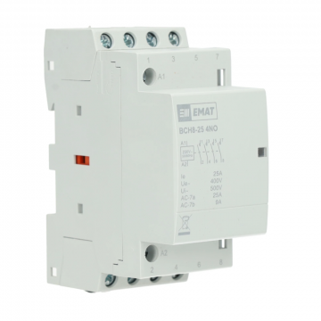 EMAT contactor 230V 25A 4 maak en 0 verbreek (85010006)